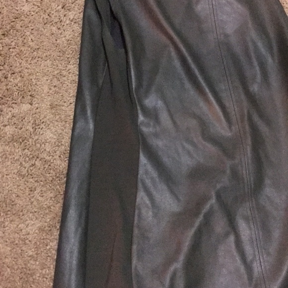 SOLD BCBG Leather Shifter Dress - Picture 6 of 6